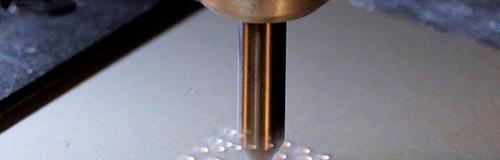 Dot peen marking of a datamatrix code on metal surface