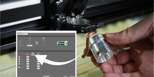 Laser table lens calibration process - step 1