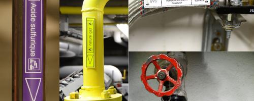 Pipes & cables identification labels