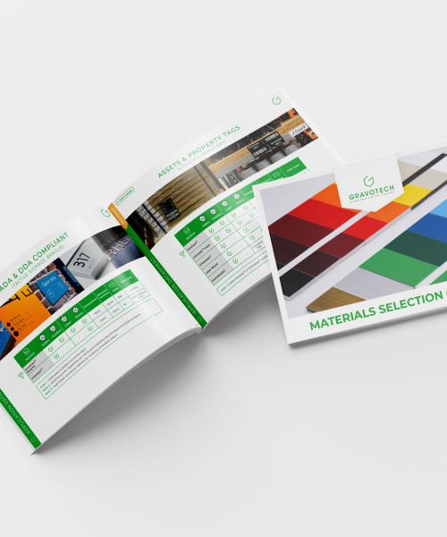 Engraving materials selection guide - Signage pages