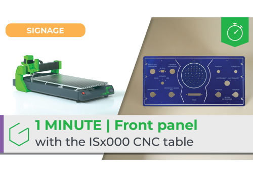 ⏱️ 1 Minute | Front panel milling with the ISx000 CNC engraving machine