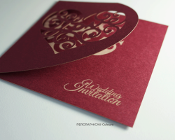 Pergraphica® Colours engraved and cut card 